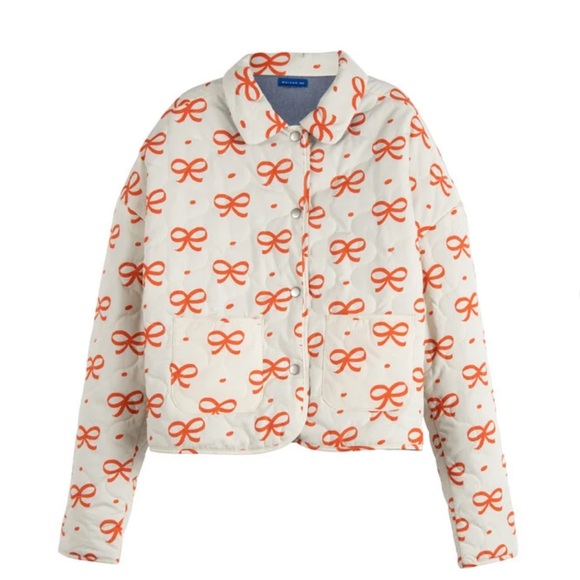 Red Bow Patterned Jacket - Picture 2 of 3